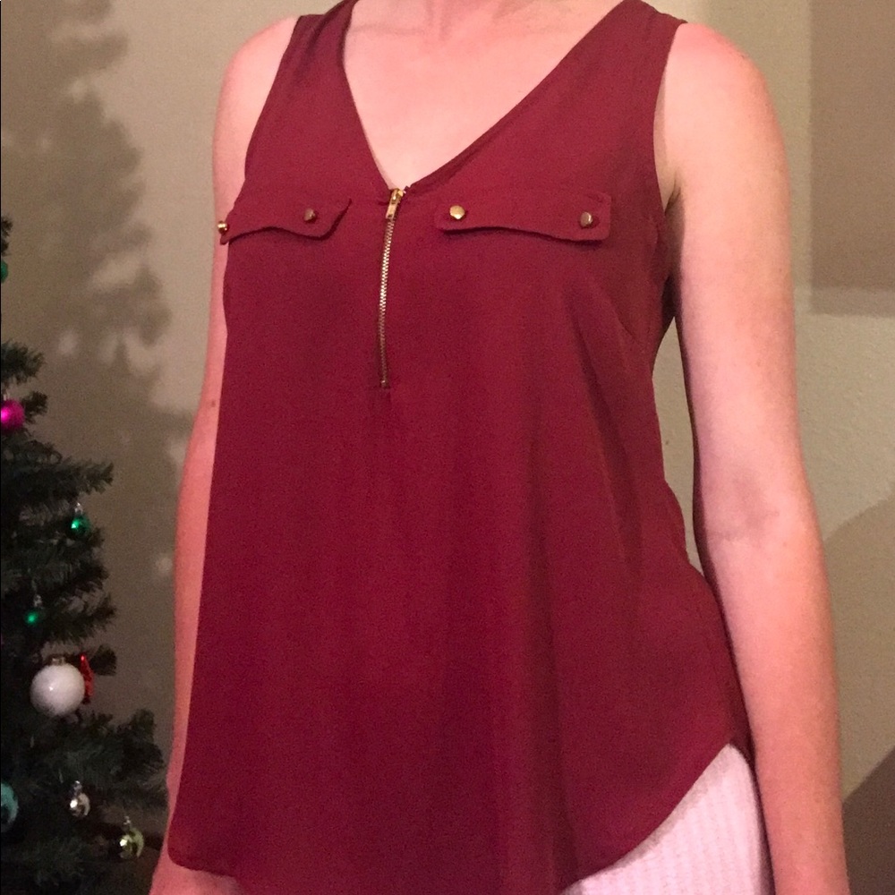 Small Red Tank Top